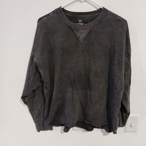 Aerie Women's Grey and Black Shirt
